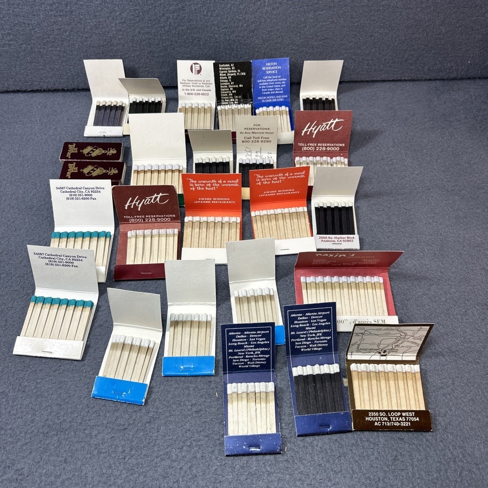 Lot of 26 Vintage Hotel Matchbooks Collectible Advertising Ephemera USA - Picture 4 of 5